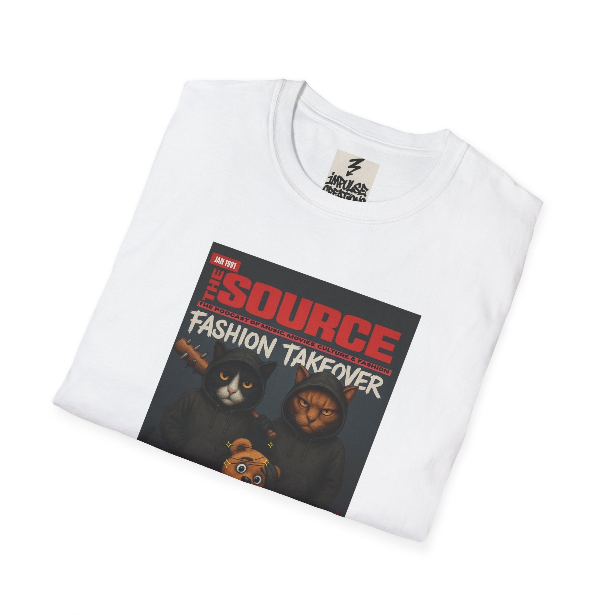 'The Source: Fashion Takeover' Vintage Magazine Cover Graphic Tee