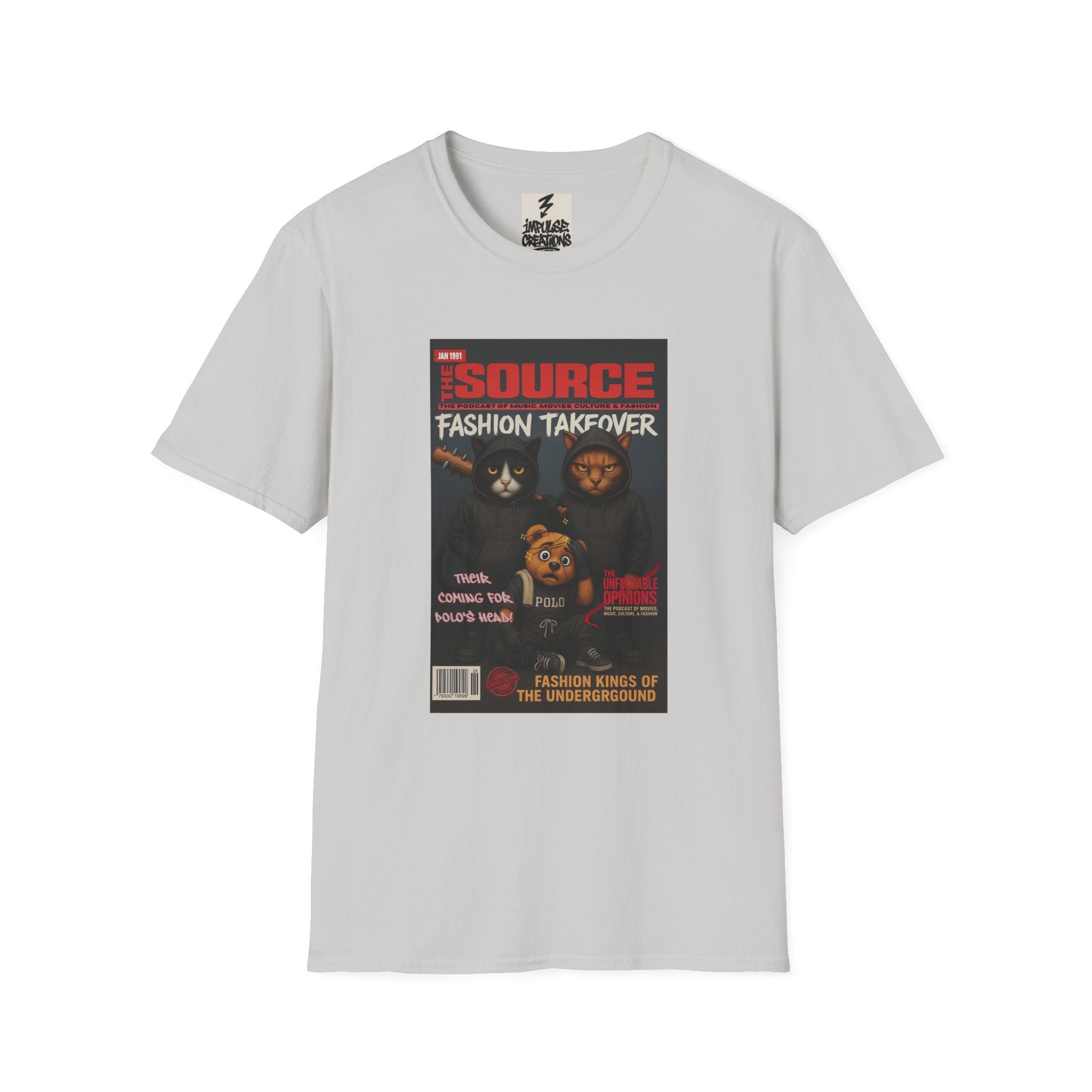 'The Source: Fashion Takeover' Vintage Magazine Cover Graphic Tee