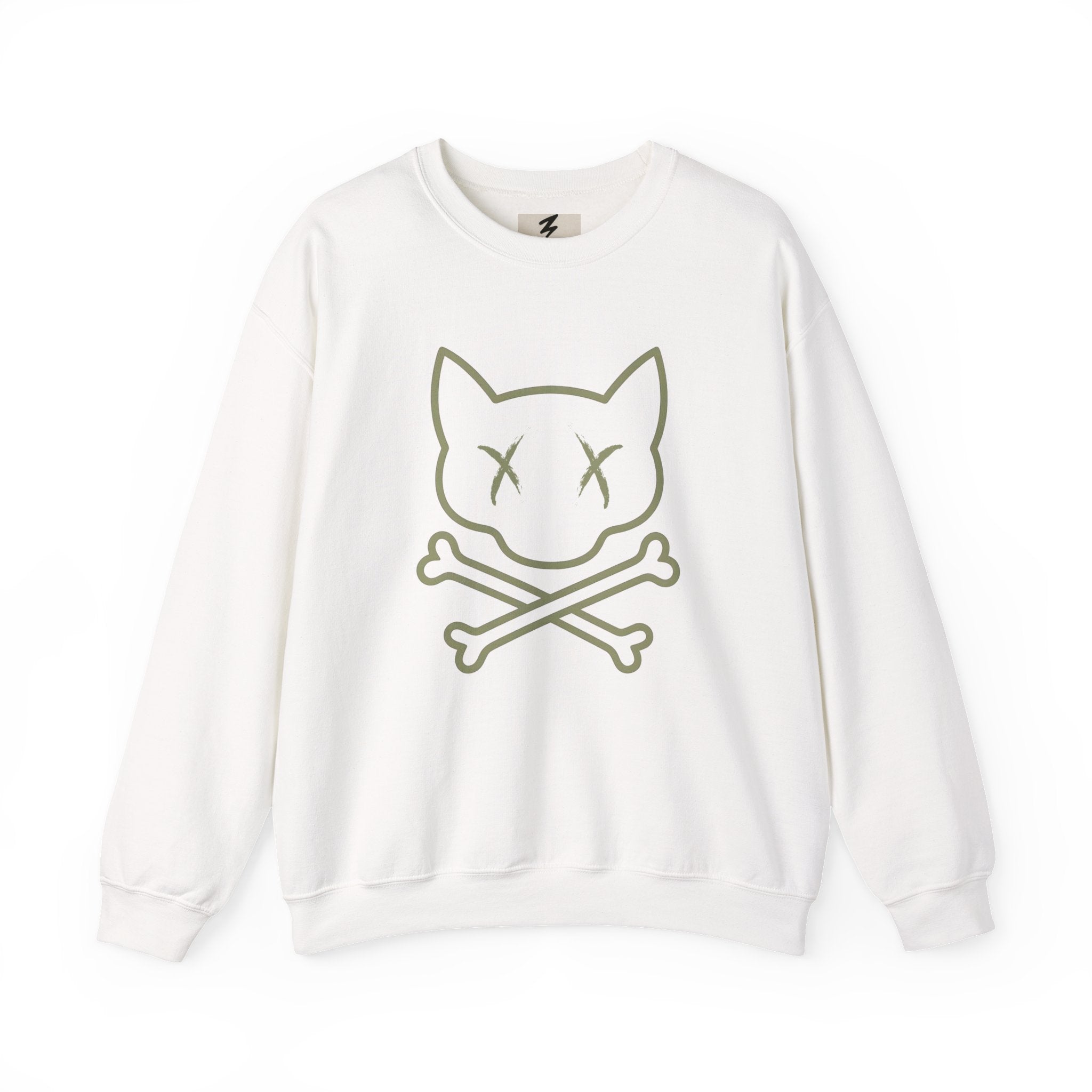 Cat Skull Crewneck Sweatshirt — "Kings of Underground Fashion" Streetwear