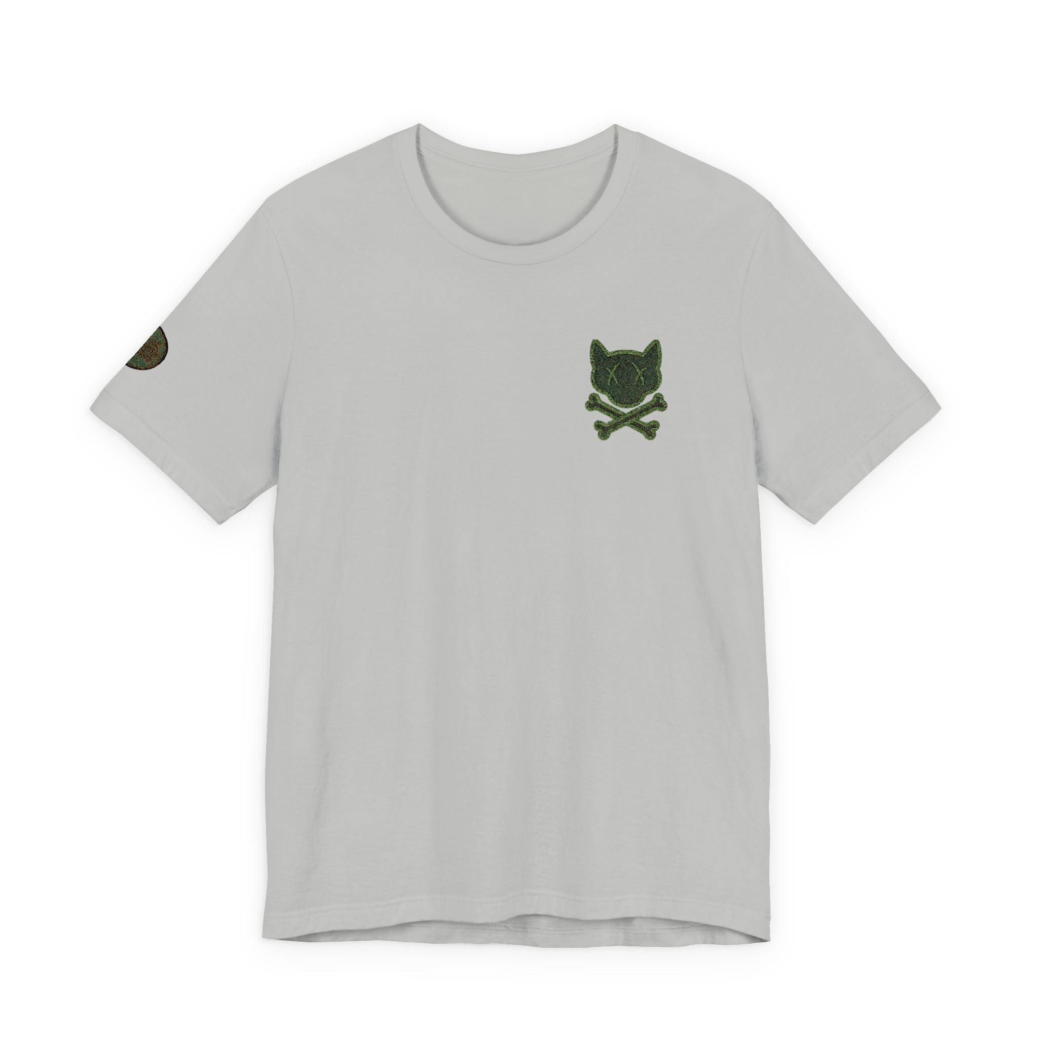 Camo Cat Skull Tee Embroidered - Logo T-Shirt