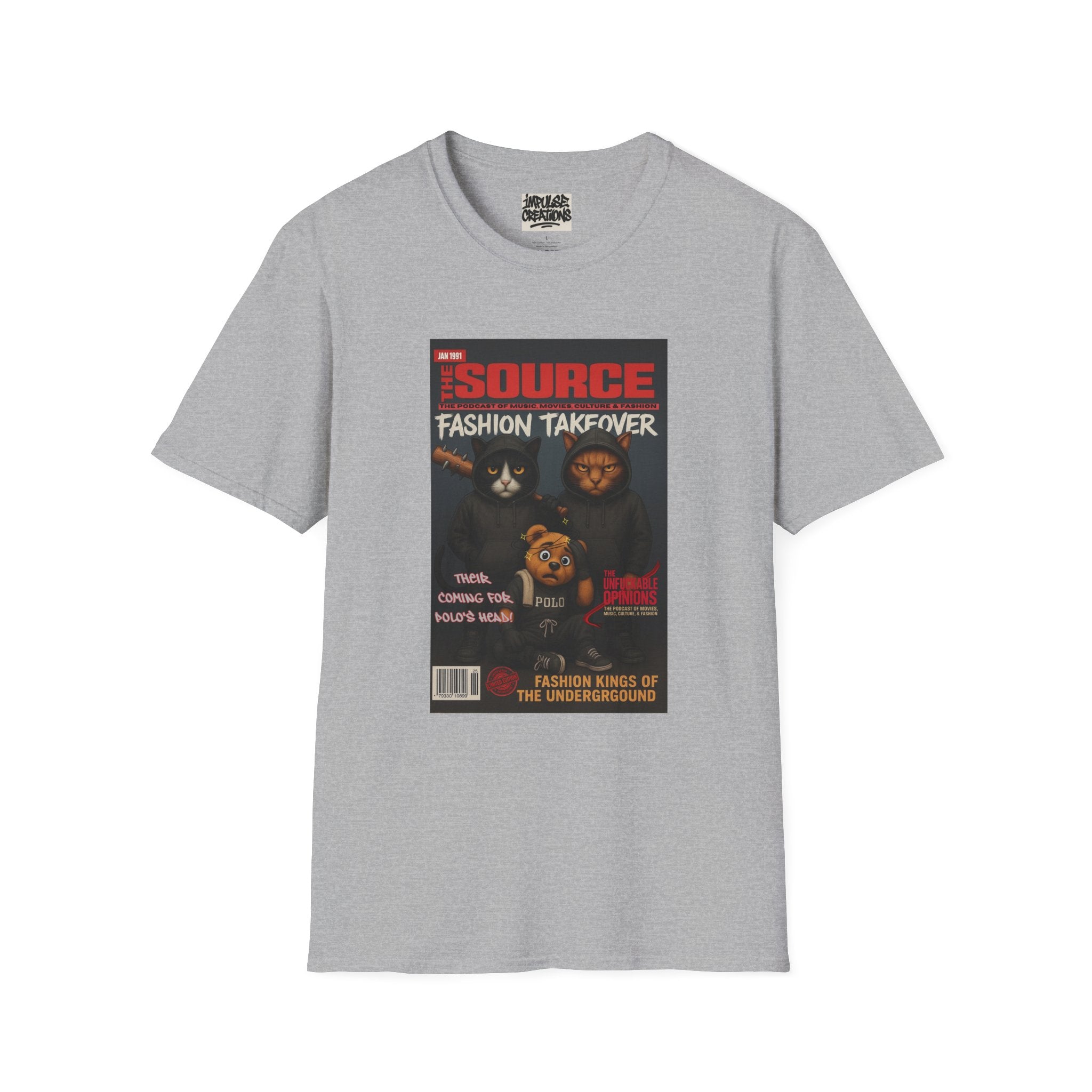 'The Source: Fashion Takeover' Vintage Magazine Cover Graphic Tee