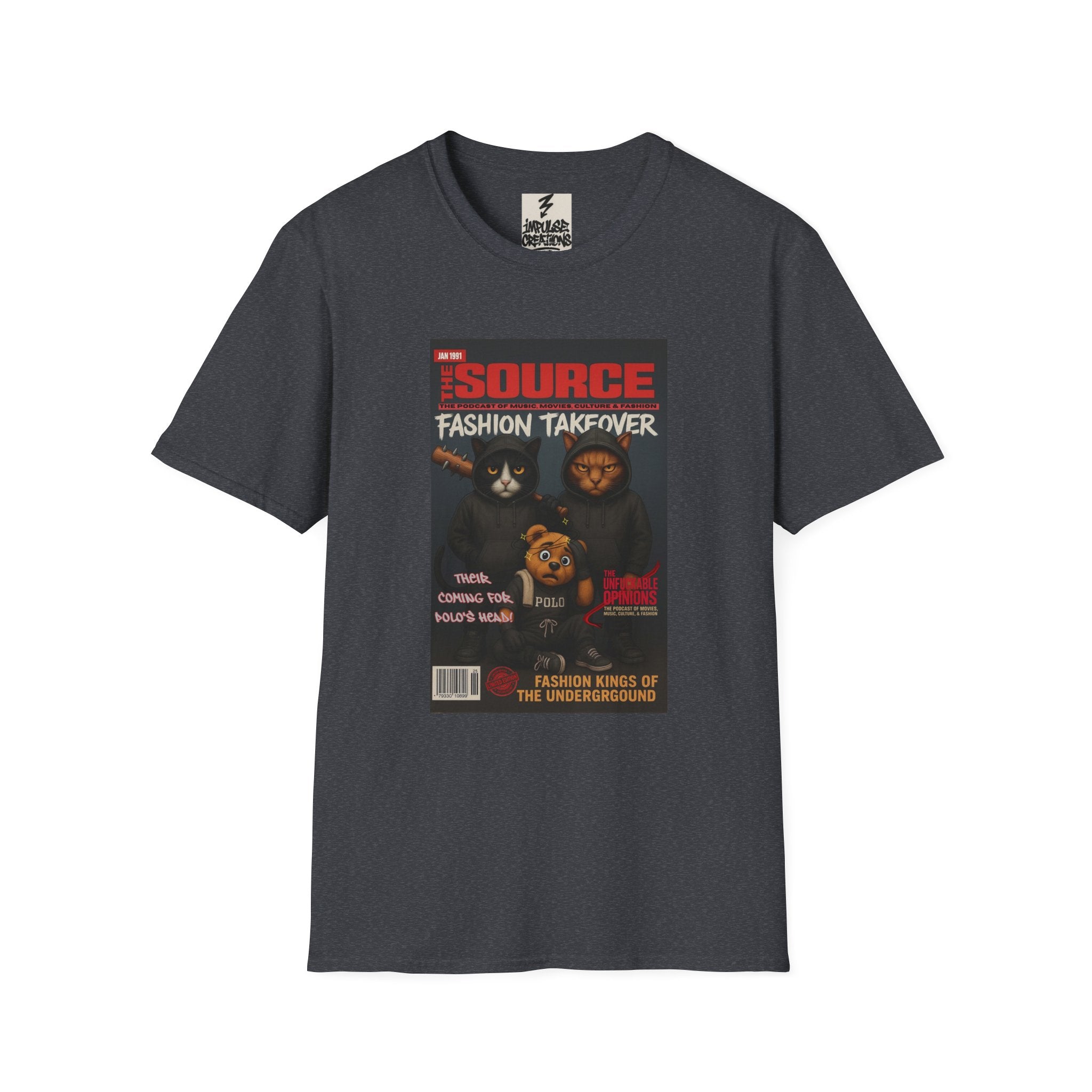 'The Source: Fashion Takeover' Vintage Magazine Cover Graphic Tee
