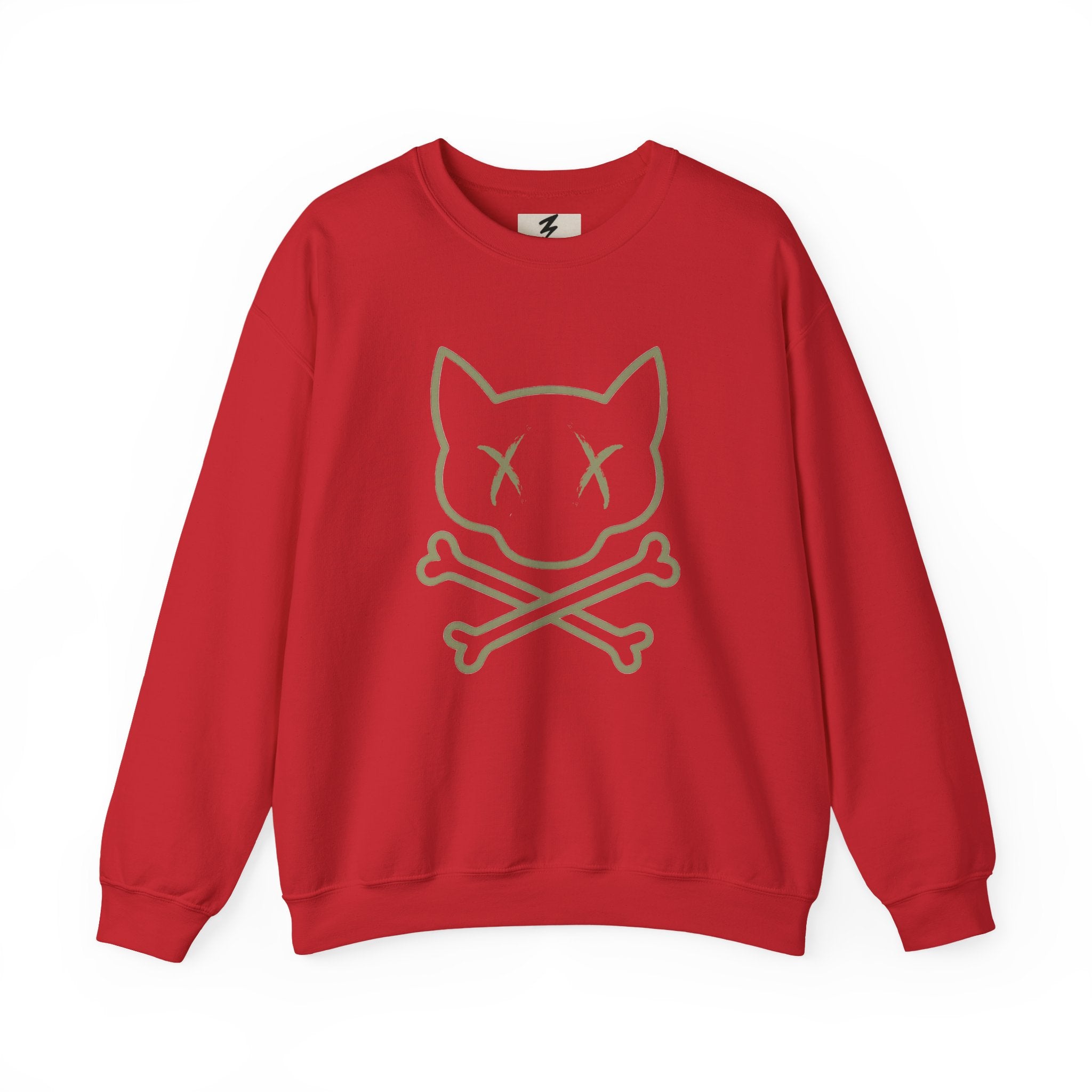 Cat Skull Crewneck Sweatshirt — "Kings of Underground Fashion" Streetwear