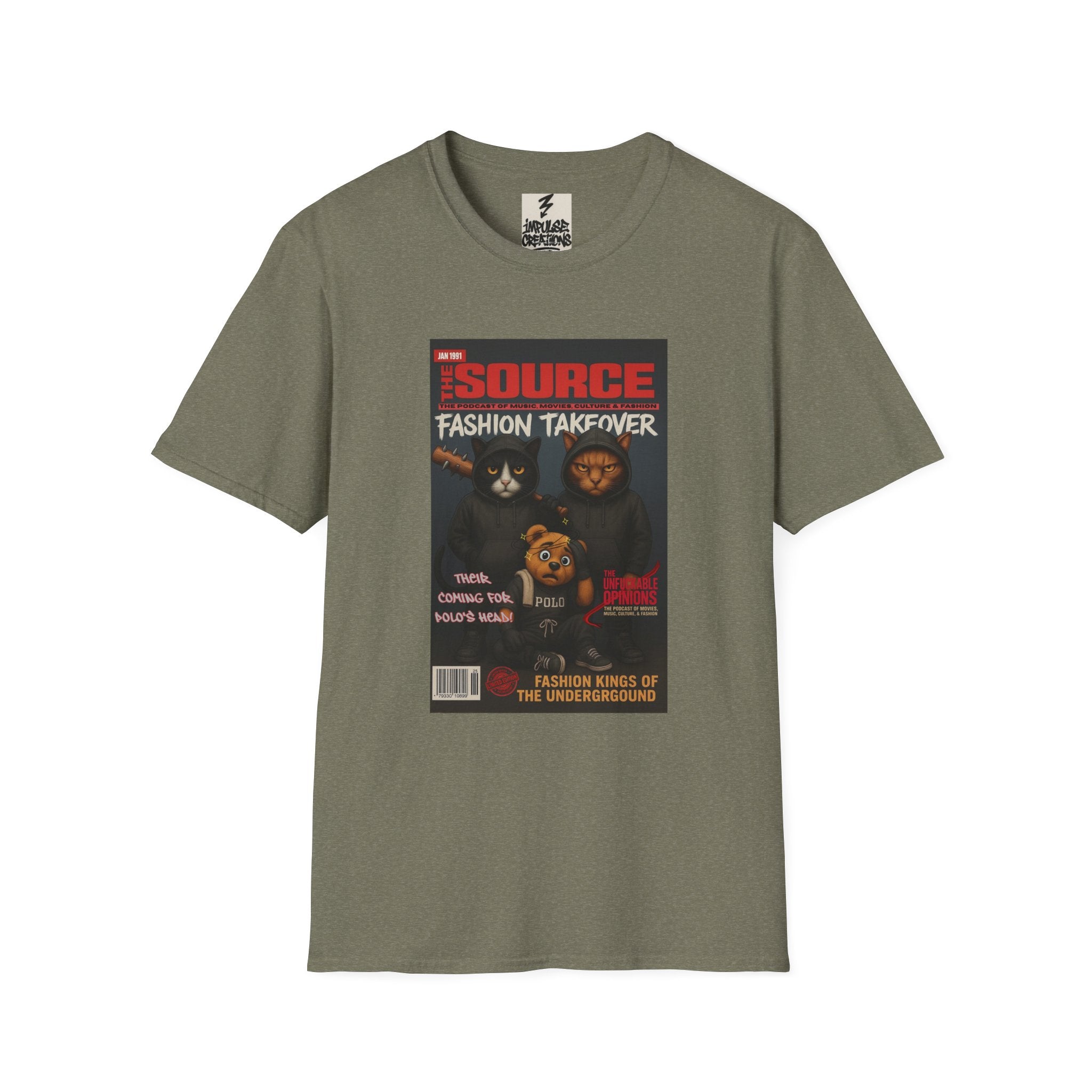 'The Source: Fashion Takeover' Vintage Magazine Cover Graphic Tee