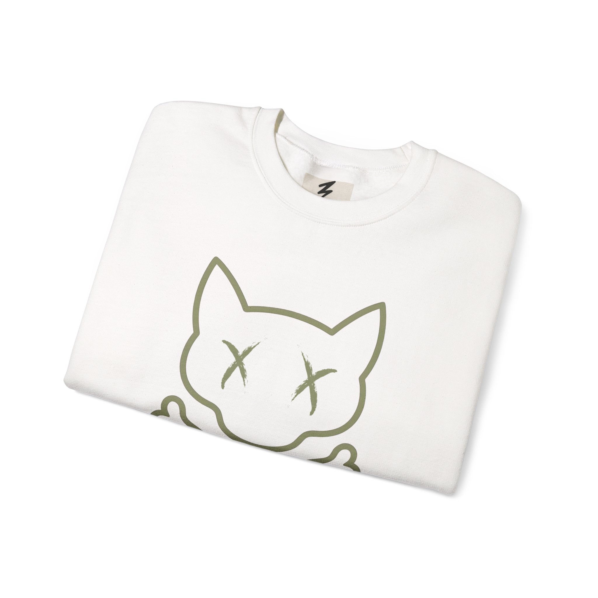 Cat Skull Crewneck Sweatshirt — "Kings of Underground Fashion" Streetwear