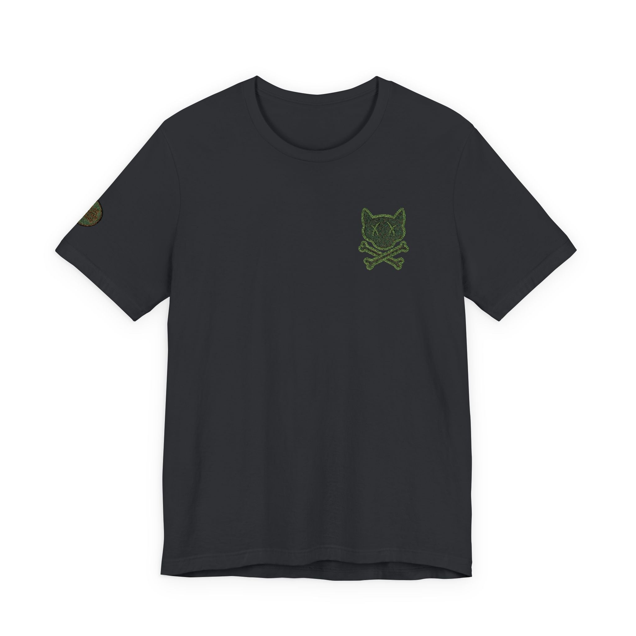 Camo Cat Skull Tee Embroidered - Logo T-Shirt
