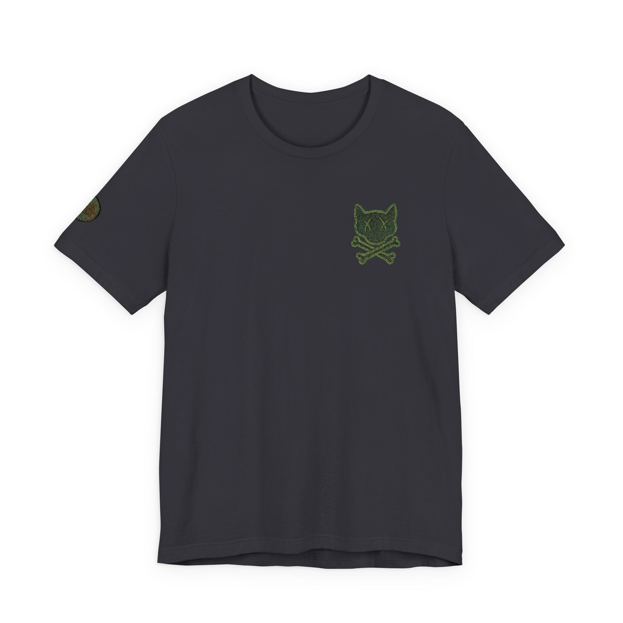 Camo Cat Skull Tee Embroidered - Logo T-Shirt