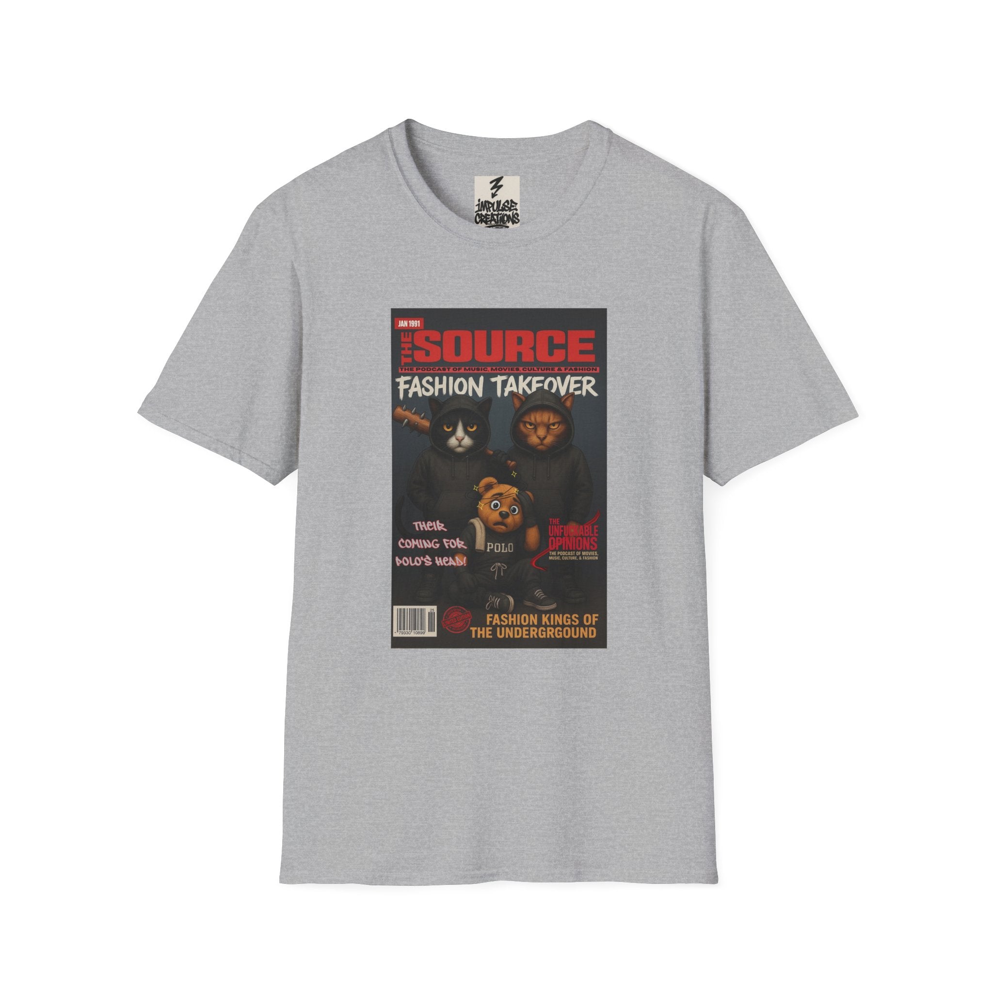 'The Source: Fashion Takeover' Vintage Magazine Cover Graphic Tee