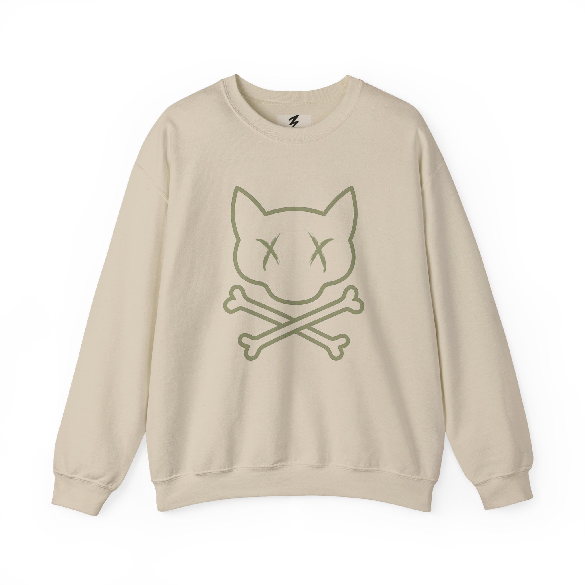 Cat Skull Crewneck Sweatshirt — "Kings of Underground Fashion" Streetwear