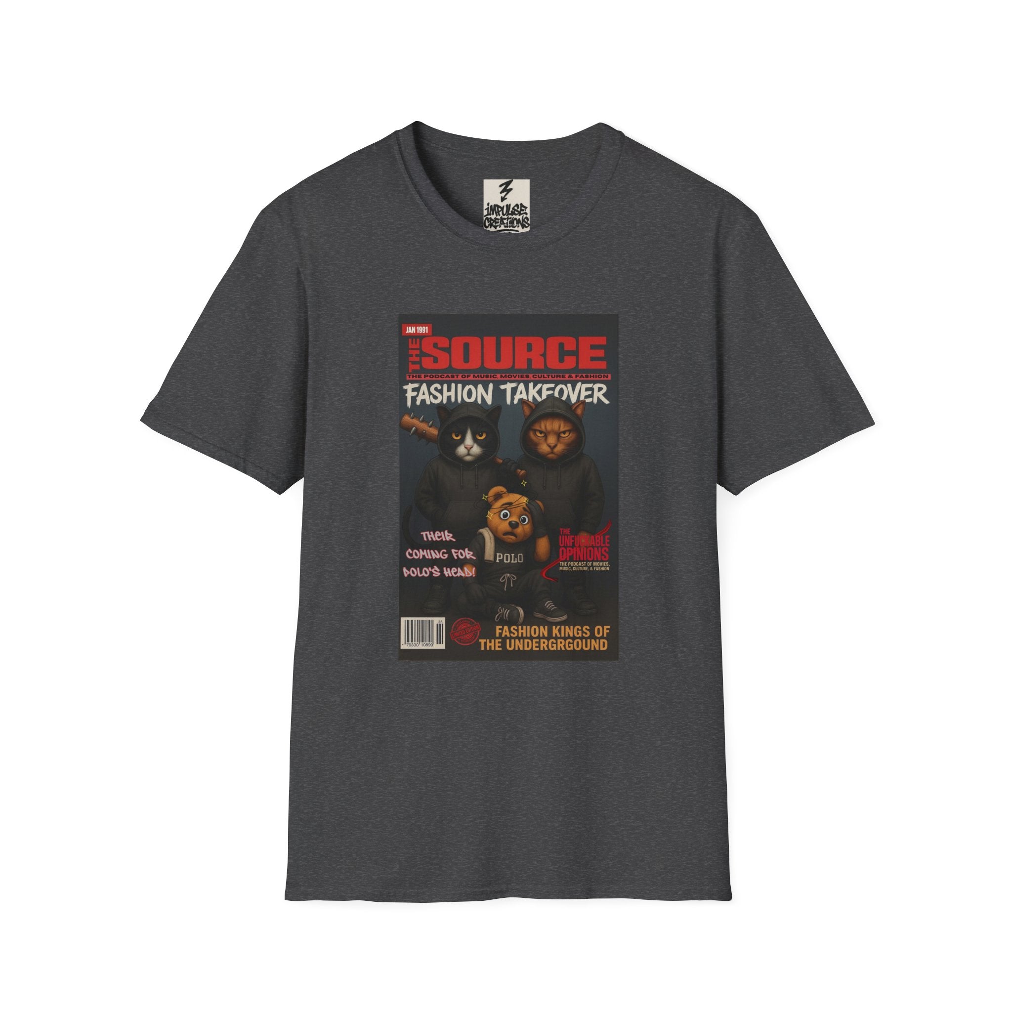 'The Source: Fashion Takeover' Vintage Magazine Cover Graphic Tee